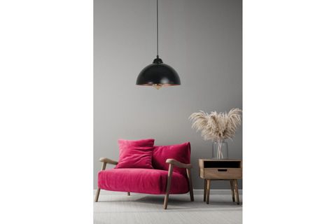 RETRO BAŞLIKLI SİYAH SARKIT