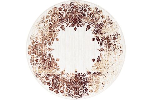 ETHNIC DOKUMA MAKINE HALISI, YUVARLAK, KREM, 160X160, 1921KR