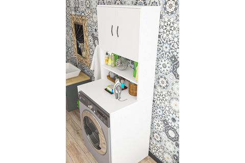 HİLAL BANYO DOLABI, BEYAZ