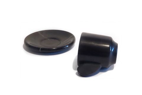 LUX&MARBLE BLACK IVY SİYAH MERMER KAHVE FİNCANI
