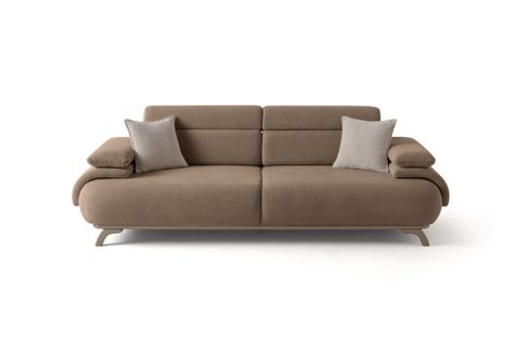 ALASKA SIRT MEKANIZMALI KASALI ÜÇLÜ KOLTUK, SÜTLÜ KAHVE