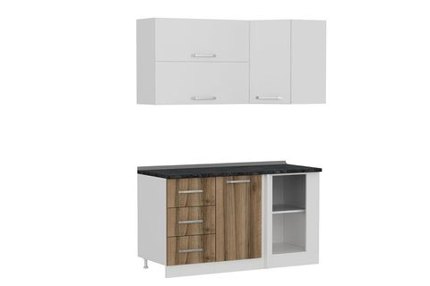 MİNAR 150CM KÖŞE MUTFAK DOLABI BEYAZ DORE K150D4