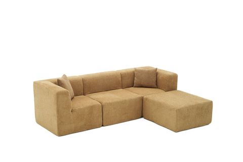 RAKS SERİSİ MODULER FULL SÜNGER KÖŞE KOLTUK, SAĞ VE SOL, KAHVE
