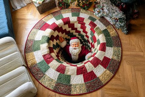 NOEL BABA YILBAŞI TEMALI HALI, 510 YNG 80X80CM