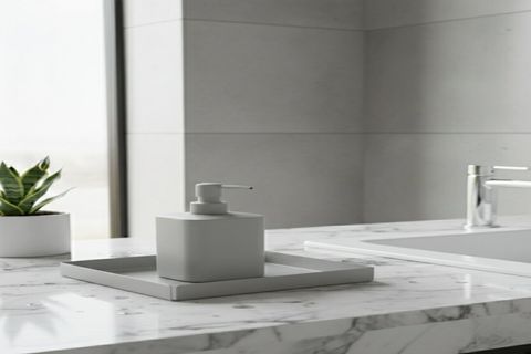 GALVANİZ METAL KARE BANYO TABLASI, AÇIK GRİ, 10102 CM