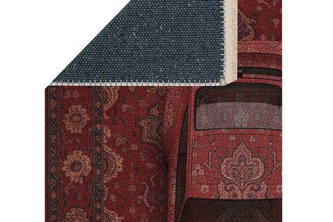 BORDO VİNTAGE CAR DOKUMA TABAN HALI, 495 YNG, 80X200 CM