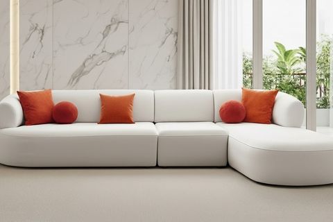 TURİN PİYONLU KÖŞE KOLTUK, SAĞ, BEYAZ