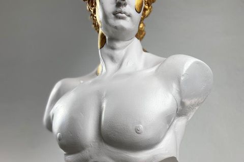 DAVID MELTING GOLD POP ART DEKORATİF ROMA YUNAN HEYKELLERİ
