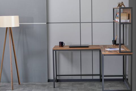 ARPELİA L ÇALIŞMA MASASI, ANTRASİT, 140 CM