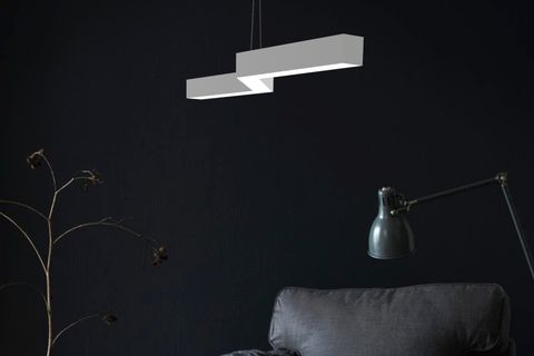 HEGZA LIGHTING GABBIANO LED AVİZE, GRİ KASA SARI IŞIK