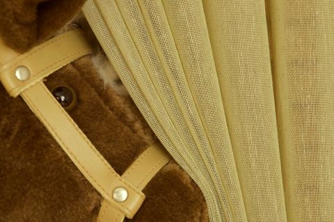 MASSARELLİ KIRÇILLI KETEN TÜL SU YEŞİLİ 1-3 SIK PİLE 300X260