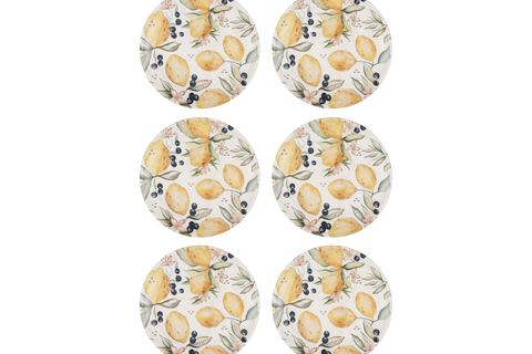 THE MİA LİMONCELLO SERVİS TABAĞI 6LI SET 26 CM LMN013