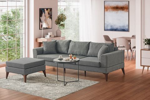 LİNO MODÜLER KÖŞE KOLTUK, KÜL GRİ