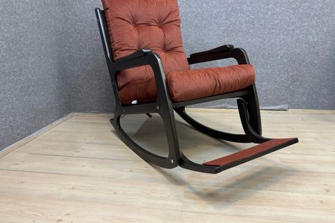 KONTES SALLANAN SANDALYE, KİREMİT, WENGE SİYAH AYAK