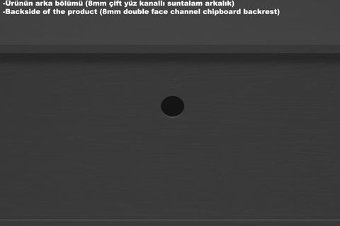 BELİZE DİNO 2 KAPAKLI TV SEHPASI 180 CM  SİYAH