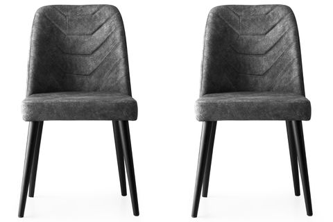 AÇILIR KÜTÜK MASA VE MERİDA SANDALYE TAKIMI, GRİ SİYAH , 130X80