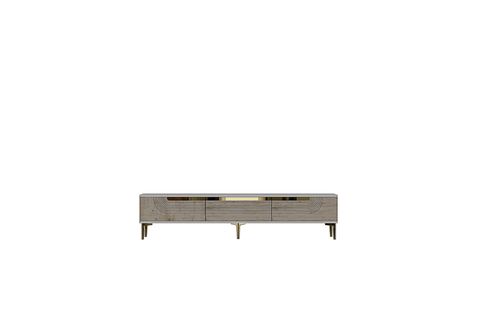 MEYRA TV SEHPASI, BEYAZ TRAVERTEN GOLD, 180 CM, TSA1805BTG