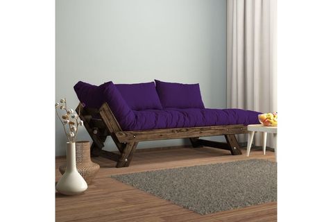 WOODESK ADALAR MASİF CEVİZ-KIRMIZI RENK 2Lİ KANEPE CPT8114-210