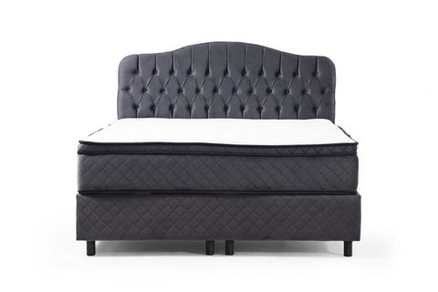 VASSİ MİRAY ÇİFT KİŞİLİK BAZA+BAŞLIK+YATAK, ANTRASİT, 150X200