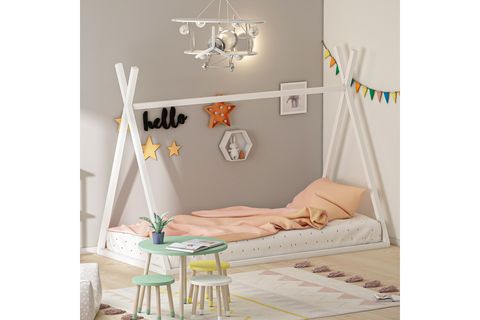 GİVAYO WOOD'S AKASYA MONTESSORİ KARYOLA, BEYAZ, 90X190