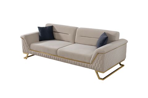 ARTOO SIRT MEKANİZMALI ÜÇLÜ KANEPE, BEJ