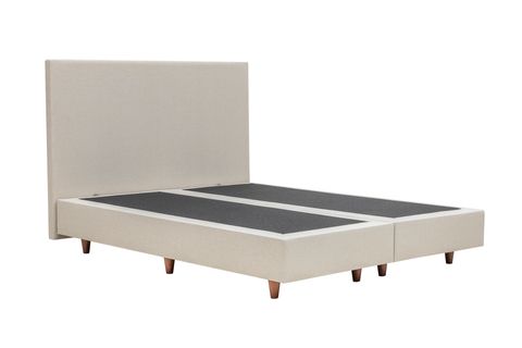 LUNA MİLKY DEPOLAMASIZ SABİT BAZA BAŞLIK YATAK SETİ, KREM, 150X200