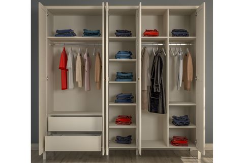 VALENA GARDIROP, 5 KAPAKLI GİZLİ 2 ÇEKMECE