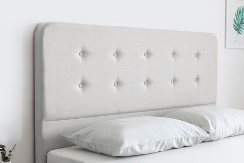 NOTTE BAZA VE BAŞLIK SETİ, AÇIK GRİ, 160X200