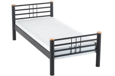 KAPPİS METAL KARYOLA, SİYAH, 90X200