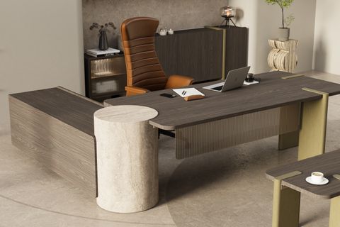AVANOS OFİS MASA TAKIMI, 220 CM, SAĞ, REMBRAND
