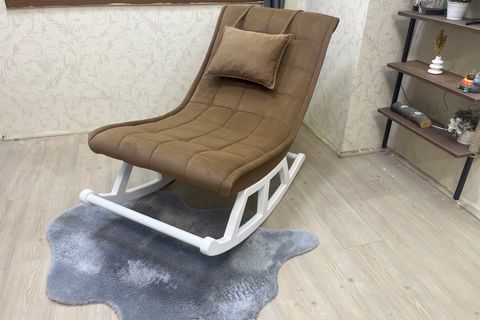 ASEDİA MİSKİN SALLANAN SANDALYE, AÇIK KAHVE, AHŞAP, LAKE AYAK