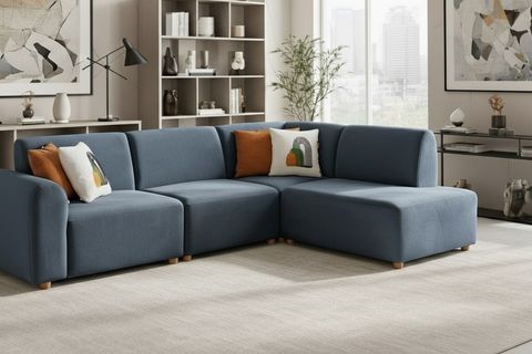 BRUSSELS SAĞ KÖŞE KOLTUK, MAVİ