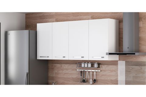 MİNAR 165 CM MUTFAK DOLABI BEYAZ 165-B1-ÜST MODÜL