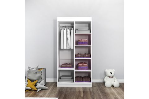 AKSER GENÇ ODASI GARDIROP, 2 KAPAKLI 7 RAFLI