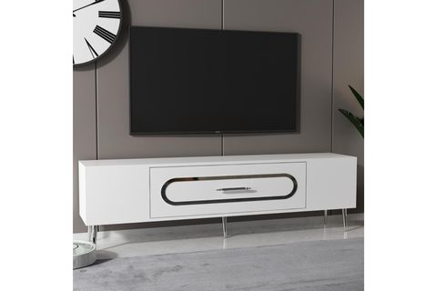 DEKOP TV SEHPASI, 3CT, BEYAZ GÜMÜŞ