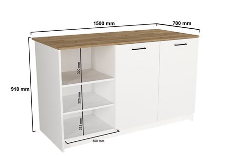 PERES ÇOK AMAÇLI DOLAP, BEYAZ, 150 CM