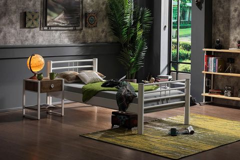UNİMET ASOS METAL KARYOLA, BEYAZ, 90X200