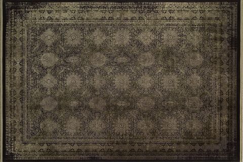 EKO HALI ANATOLİA ANT 02 ANTRASİT GREEN ANTRASİT YEŞİL GELENEKSEL DESENLİ SIK DOKUMA AKRİLİK VİSKON KLASİK SALON HALISI 75X150