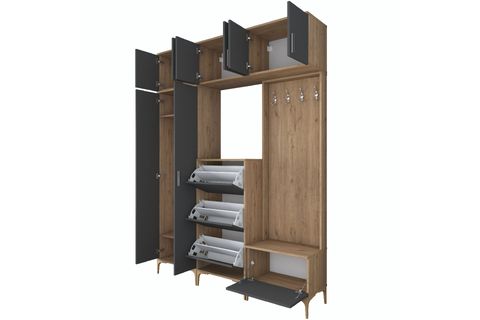 RANİ PORTMANTO EA140, DÜŞER KAPAKLI, ANTRASİT