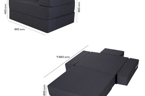 COMFY TEK KİŞİLİK YATAK OLABİLEN KOLTUK GRİ
