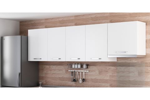 MİNAR 270 CM MUTFAK DOLABI BEYAZ 270-B4-ÜST MODÜL