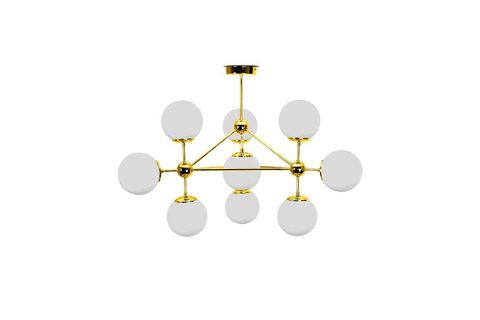 MASİVWORKS DNA PİRİNÇ METAL BEYAZ CAM AVİZE