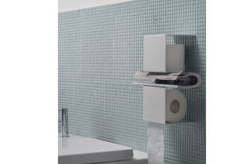 DEKORATİF BEYAZ BANYO DÜZENLEYİCİ VE TUVALET KAĞITLIĞI