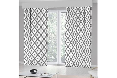 402 SATEN BASKILI FON PERDE ÇİFT KANAT