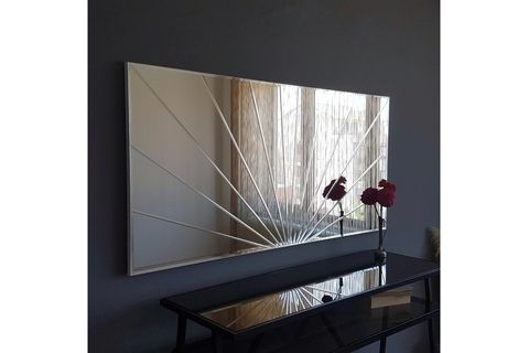 NEOSTİLL-DEKORATİF GÜNEŞ DESENLİ DUVAR SALON KONSOL AYNA A307-Y