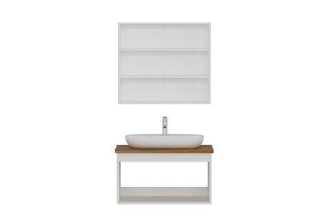 SANYA BANYO DOLABI AS2K37, BEYAZ, 85CM