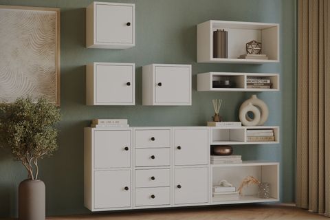 BK ÇOK AMAÇLI DOLAP, 7 KAPAK 4 ÇEKMECELİ RAFLI, KBR