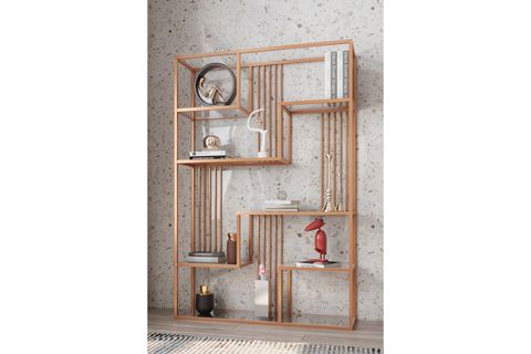 MARSAH HOME METAL KİTAPLIK, BRONZ