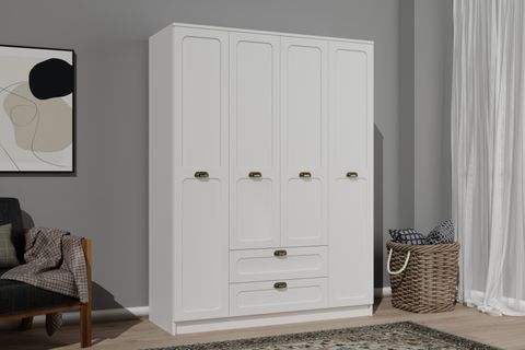 ALYA MEMBRAN GARDIROP, 4 KAPAKLI, 184X140