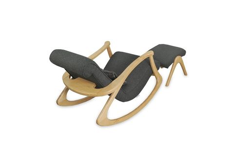 ASEDİA EKOL SALLANAN SANDALYE, ANTRASİT, DİŞBUDAK, NATUREL AYAK